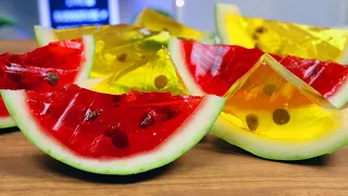 How to Make a Delicious Jello Watermelon with Chocolate Chip Seeds | Fun & Easy DIY Treats!