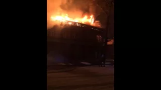 Пожар в Иркутске