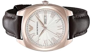 Emporio Armani Men's AR1939 Dress Brown Leather Watch
