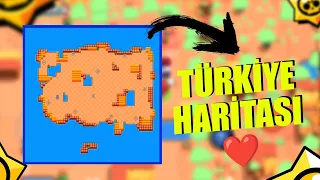 TÜRKİYE HARİTASI YAPMIŞ ❤️ Brawl Stars Haritalar