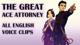 The Great Ace Attorney - All English Voice Clips