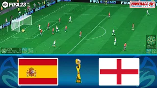 FIFA 23 | SPAIN vs ENGLAND | FIFA Women's World Cup 2023 Final | Full Match | PC Gameplay