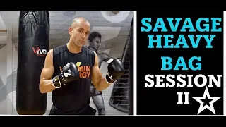 33 Min Savage Boxing Heavy Bag Workout | NateBowerFitness