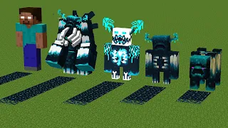 Which of the All Warden Storm Mobs and Herobrine will generate the most Sculk ?