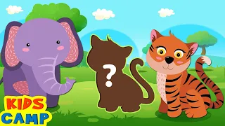 Find The Missing Animal Shapes | Fun Learning Videos | KidsCamp Education