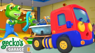 Baby Truck Sleepover | Go Gecko's Garage! | Gecko's Adventures | Kids Cartoons