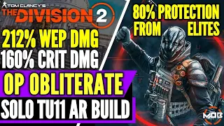 The Division 2 | BEST *SOLO PVE BUILD* 80% PROTECTION FROM ELITES | TANK, ASSAULT RIFLE BUILD | TU11