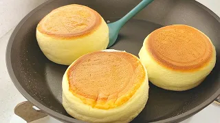 A soft dish made with simple ingredients and 2 eggs 🥞 How to make fluffy soufflé pancakes