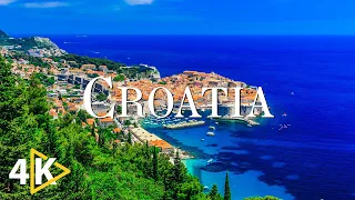 FLYING OVER CROATIA (4K UHD) - Soothing Music Along With Beautiful Nature Video - 4K Video Ultra HD