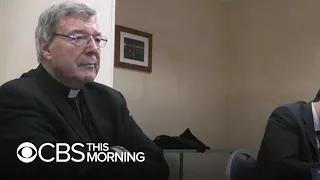 Video shows Cardinal George Pell confronting abuse allegations in police interview