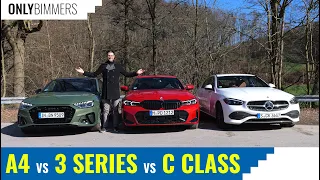Mercedes C Class vs BMW 3 Series vs Audi A4 - Which German Manufacturer Has the Best Car in Class ?