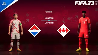 FIFA 23 - Croatia Vs. Canada | FIFA World Cup Qatar 2022 | Group F | PS5