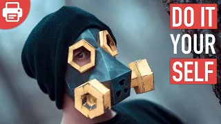 How to make a Gas Mask with Paper or Cardboard | DIY Printable Template