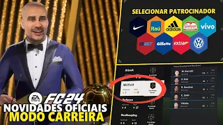 🚨EA FC24 MODO CARREIRA OFICIAL: DIVULGADAS TODAS AS NOVIDADES DO MODO! VEJA TUDO!