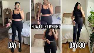 HOW I LOST WEIGHT IN 30 DAYS | SCCASTANEDA