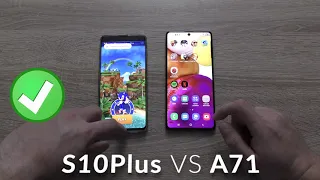 Samsung Galaxy A71 vs Samsung Galaxy S10 Plus: Comparison - speed test and camera comparison