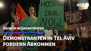 Gaza-Krieg: Tausende demonstrieren in Tel Aviv für Abkommen mit Hamas | AFP