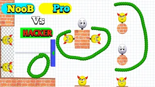 New Tiktok Games Noob vs Pro vs Hacker #2 Draw To Smash Gameplay