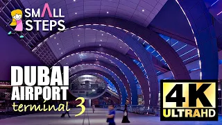 Dubai Airport Terminal 3 4K Walking Tour🇦🇪