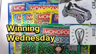 Winning Wednesday with Monopoly. Pa Lottery Scratch Tickets.
