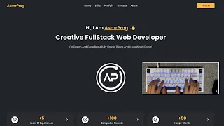 ASMR Programming - Portfolio Website Html CSS Only - No Talking