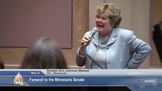 Retirement Speech | Senator Ann Johnson Stewart