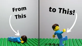 Smooth and Easy LEGO walk cycle Tutorial for 8 FPS 12 FPS and 15 FPS