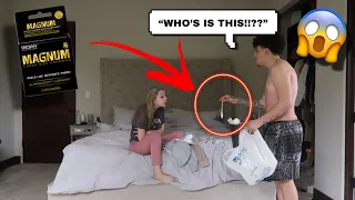 USED CONDOM PRANK ON BOYFRIEND!! **HE KICKED ME OUT**