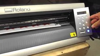 Roland GX24 Cutting Using Crop Marks