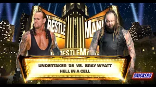 Undertaker vs Bray Wyatt - Hell In A Cell Wrestlemania: WWE2K24 | PC Gaming | WWE | WWE Live |Gaming