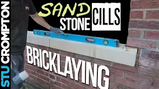 how to install sandstone cills - bricklaying and window job