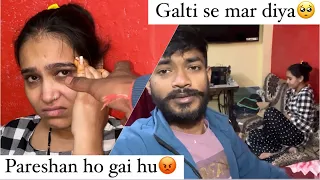 Prank ke chakkr me jor se mar diya 🥲 prank goes wrong Deep Rashmi Vlogs #prankonwife #viral  ￼