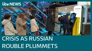 Russian economy in trouble as Rouble tumbles | ITV News