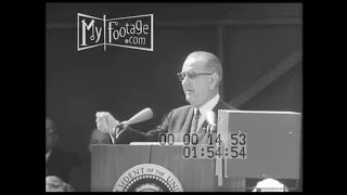 1964 President Johnson Campaigns in Detroit