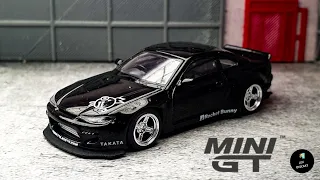 Nissan Silvia S15 Rocket Bunny Black by Mini GT | UNBOXING and REVIEW