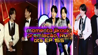 momentos de jikook : #run155  #live #premiação #jikook etc. 🐰🐥