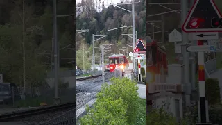 Old driving trailer of the Zentralbahn in Horw (4K) #shorts