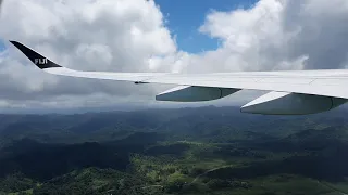 Flying low along the Coral Coast, onboard Fiji Airways A350-900XWB (DQ-FAJ)