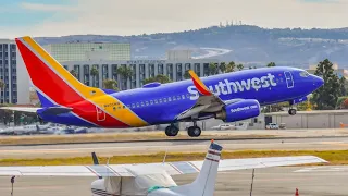 9 MINUTES of GREAT Morning Plane Spotting at John Wayne Airport California [KSNA/SNA]