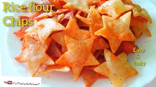 Rice Flour Chips Recipe | Mini Nachos Chips Recipe| Tea time Snacks