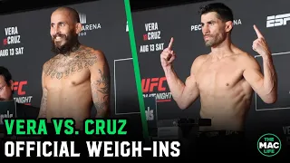 Dominick Cruz vs. Marlon 'Chito' Vera Official Weigh-Ins