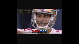 INSANE ENDING!  Rams vs 49ers last 2 mins of the Game | Rams Winning the NFC with an interception.