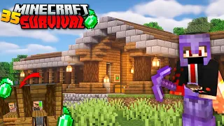 Building an Epic TRADING HALL For My Survival World | Mcpe Survival Series #35