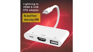 Lightning to HDMI & USB OTG Adapter