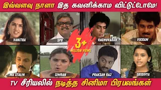 TV சீரியலில் நடித்த பிரபல சினிமா நடிகர்கள்! இத கவனிக்காம விட்டுட்டோமே! | Tamil Actors in TV Serials