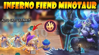 BEST SYNERGY FOR MINOTAUR | INFERNO FIEND AUTO CAST ULT | MAGIC CHESS MOBILE LEGENDS