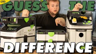 Festool Dust Extractors - So what's the difference?