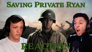 Saving Private Ryan MOVIE REACTION!!! FIRST TIME WATCHING!!