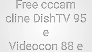 1 years Free cccam cline 2023 | 30 days free cccam cline Today | Videocon 88 e | Airtel 108 e