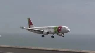 Aviões em perigo aterragens no Aeroporto da Madeira com ventos fortes